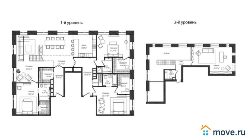 3-комн. апартаменты, 237 м²