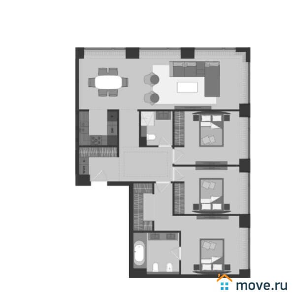 4-комн. квартира, 111 м²