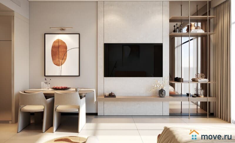 студия, 42 м²