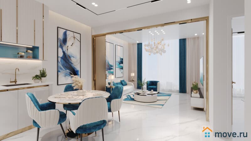 3-комн. апартаменты, 79 м²