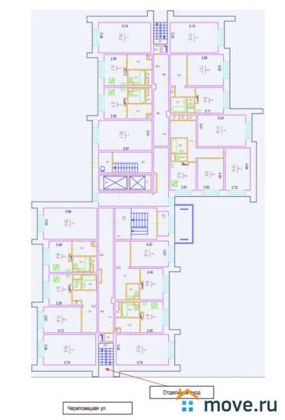 свободного назначения, 53 м²