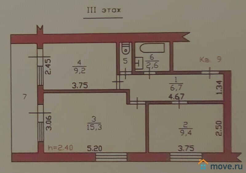 2-комн. квартира, 49 м&sup2;