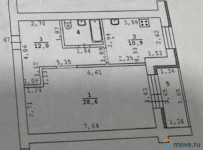 1-комн. квартира, 56 м²