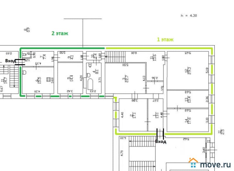 6-комн. квартира, 179.6 м²