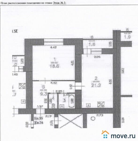 1-комн. квартира, 53 м²
