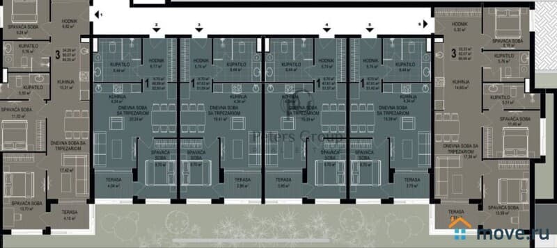 1-комн. квартира, 52 м²