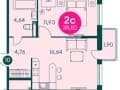 Продам двухкомнатную квартиру, 38.8 м², этаж 6 из 25. Фото 1