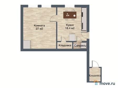 Продаю 1-комнатную квартиру, 50.5 м², Сортавала, шоссе Старовыборгское, 36