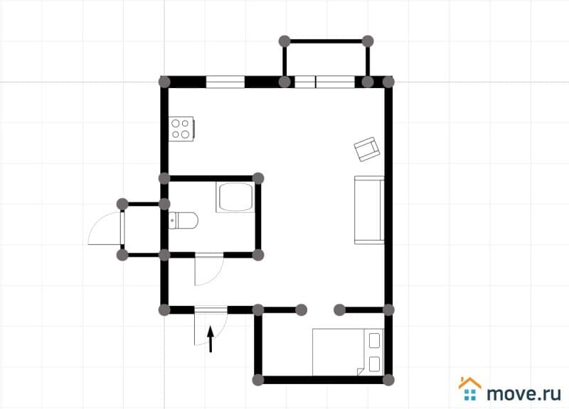1-комн. квартира, 34 м²