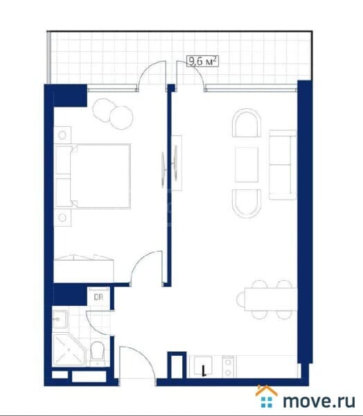 2-комн. квартира, 56 м²