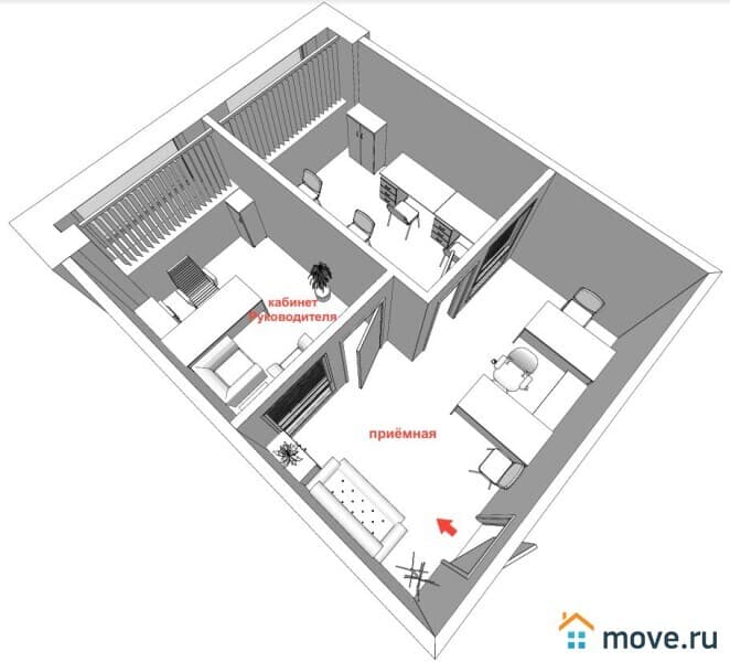 офис, 54 м&sup2;
