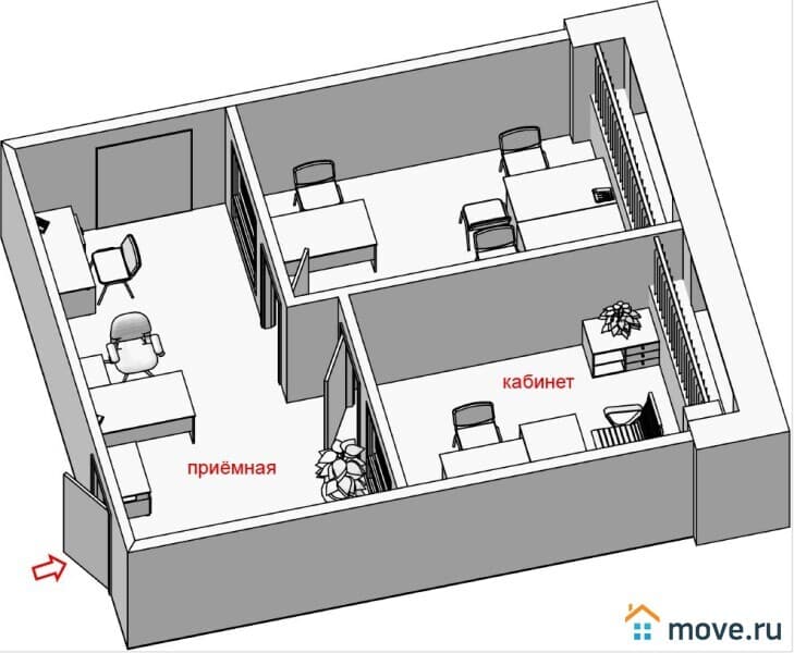 офис, 56 м&sup2;