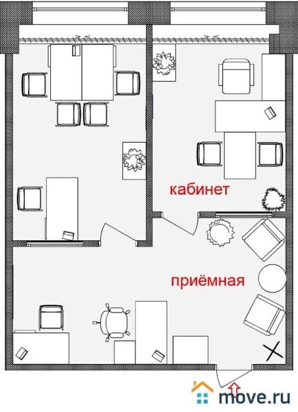 офис, 56 м&sup2;