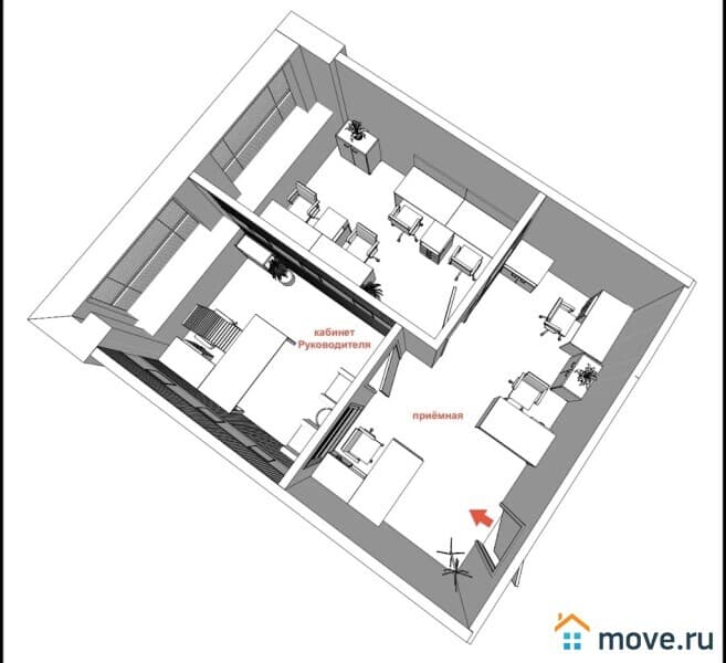 офис, 56 м&sup2;
