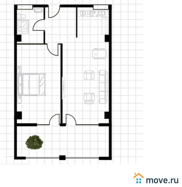 2-комн. квартира, 69.7 м²