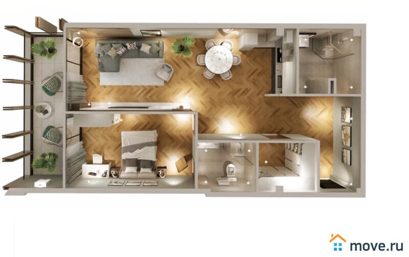 2-комн. квартира, 113.5 м²