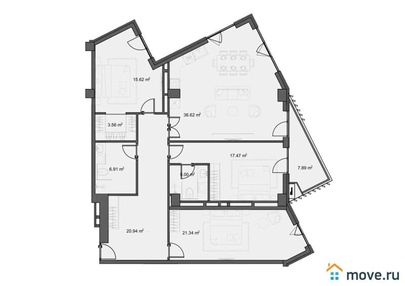 4-комн. квартира, 142 м²