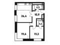 Продам трехкомнатную квартиру, 81.5 м², 5 мин. до метро пешком, этаж 2 из 35. Фото 3