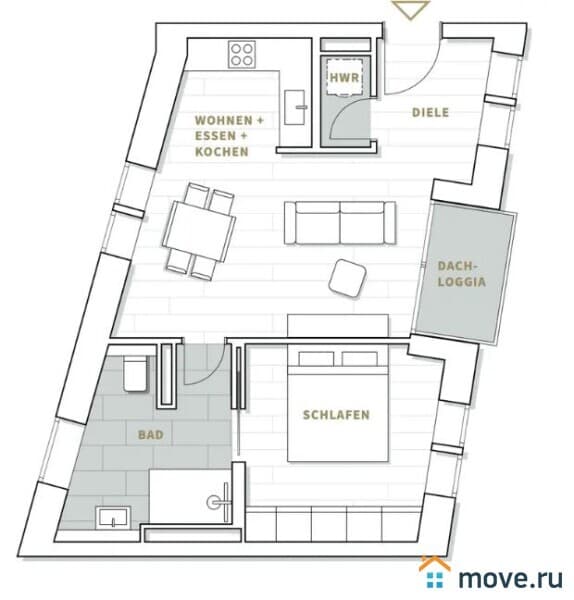 2-комн. квартира, 41.4 м²