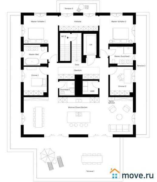 5-комн. пентхаус, 296.8 м²