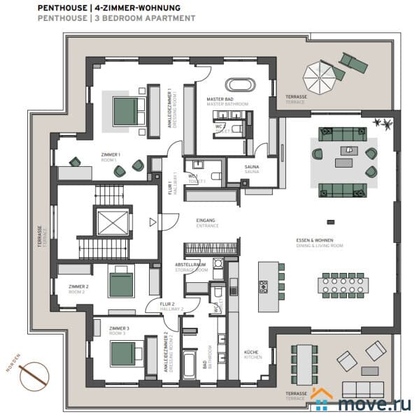 5-комн. пентхаус, 319.6 м²