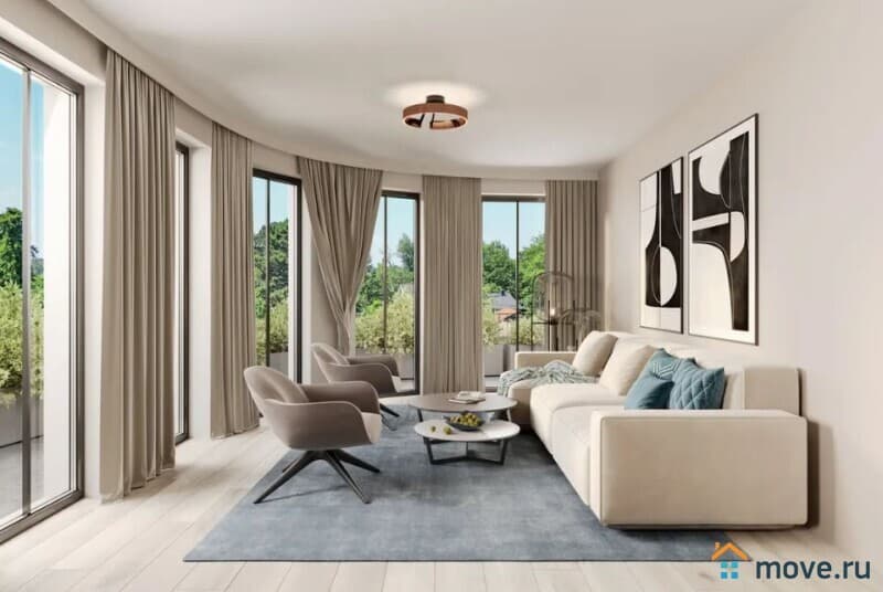 3-комн. квартира, 107.5 м²