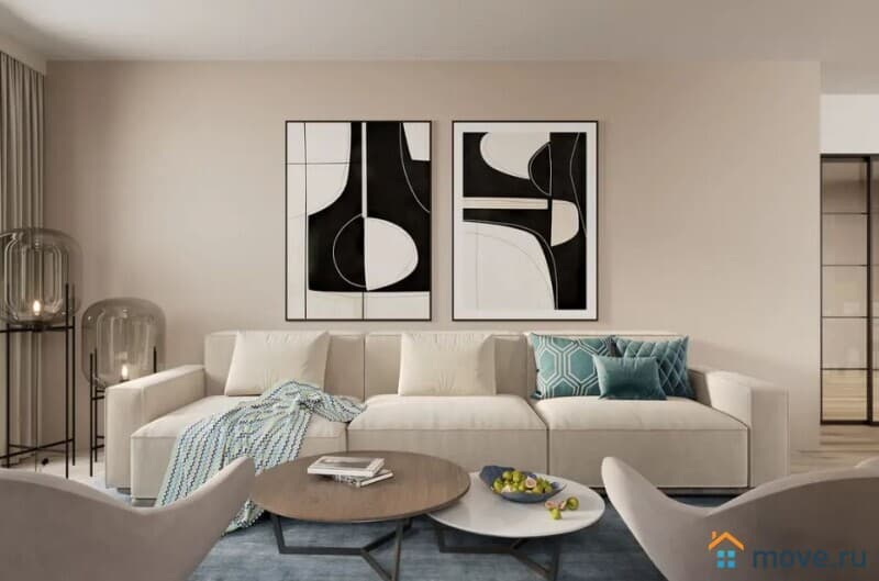 3-комн. квартира, 107.5 м²