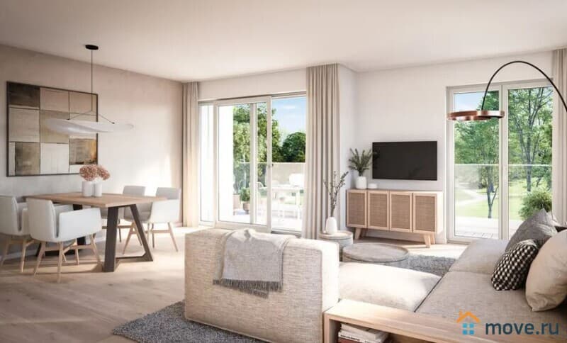 3-комн. квартира, 87.2 м²