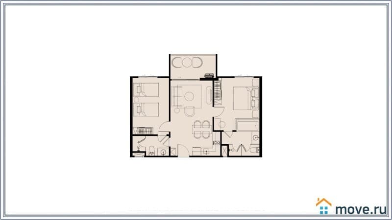 2-комн. квартира, 68 м²