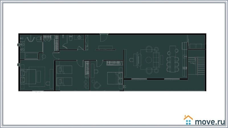 3-комн. квартира, 122 м²