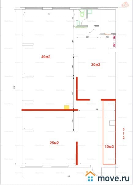 свободного назначения, 30 м²