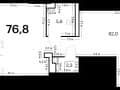 свободного назначения, 76.8 м²