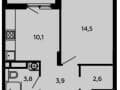 Продажа однокомнатной квартиры, 38 м², 4 мин. до метро на транспорте, этаж 11 из 15. Фото 21