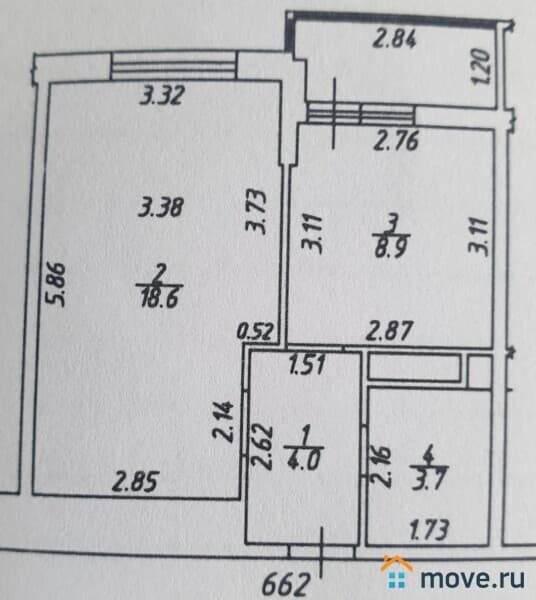 1-комн. квартира, 35 м²