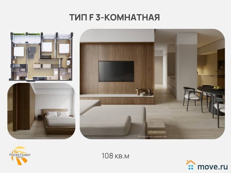 1-комн. апартаменты, 54 м²