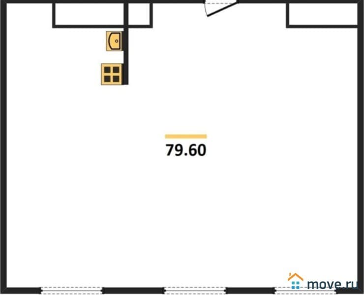 1-комн. квартира, 79 м&sup2;