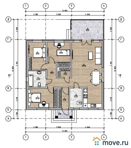 дом, 121 м², 5 соток