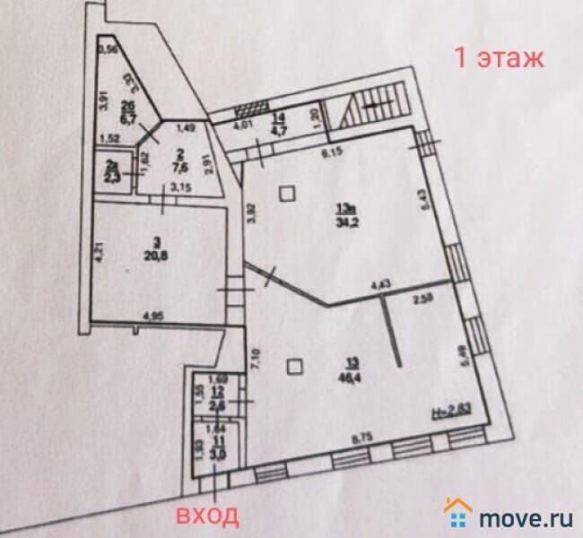 нежилое здание, 330 м&sup2;