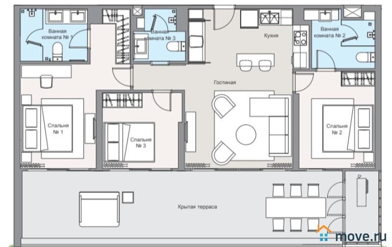 4-комн. квартира, 131 м²