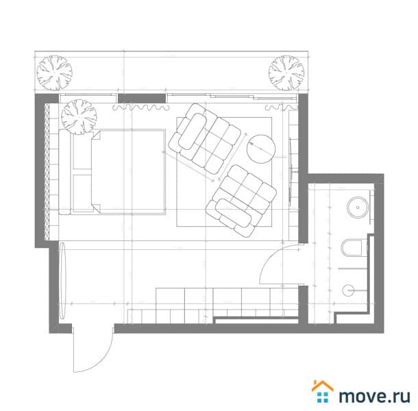 1-комн. квартира, 35 м²