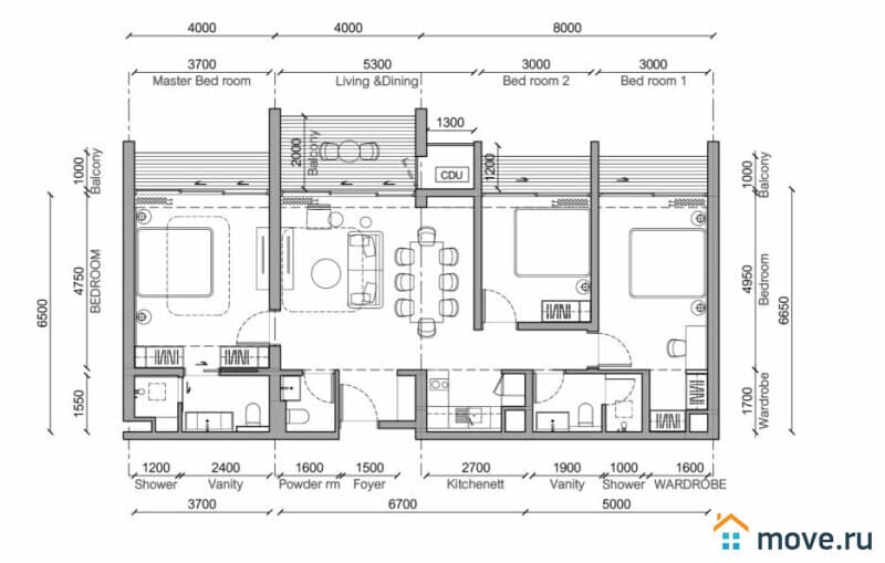 4-комн. квартира, 122 м²