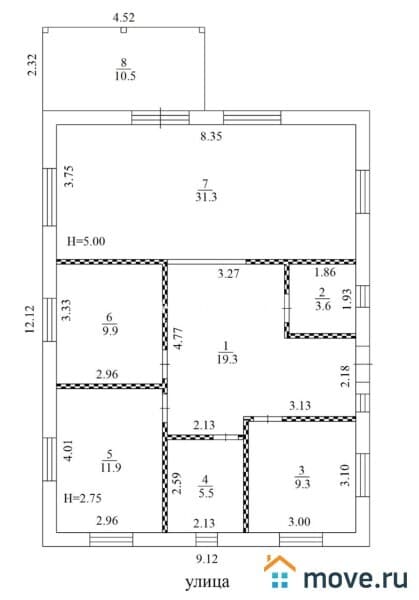 дом, 120 м²