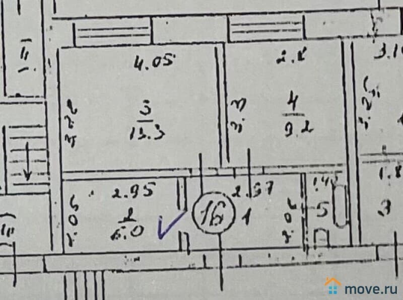 2-комн. квартира, 37.5 м²