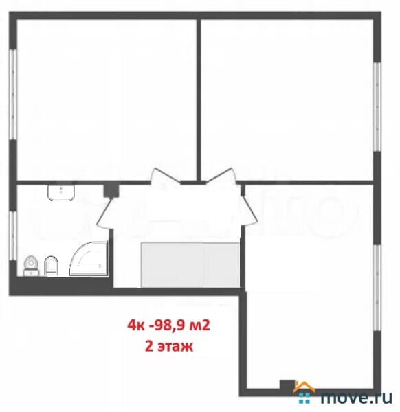 4-комн. квартира, 98.9 м²