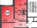 2-комн. квартира, 61 м&sup2;