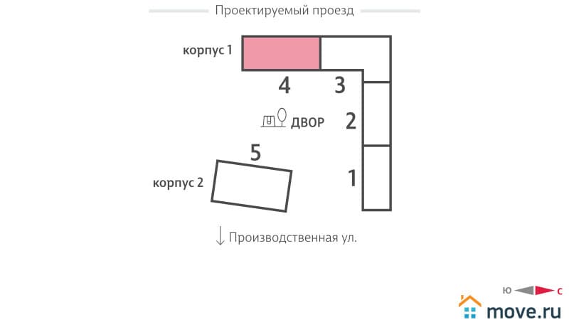 студия, 22 м²