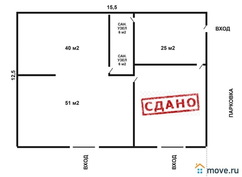 нежилое здание, 160 м²