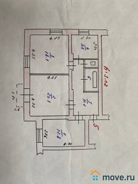 3-комн. квартира, 748 м²