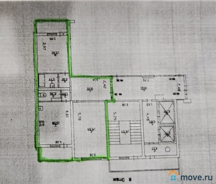 2-комн. квартира, 68 м²