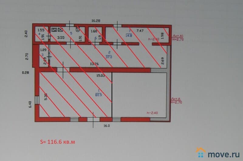 нежилое здание, 116.6 м²